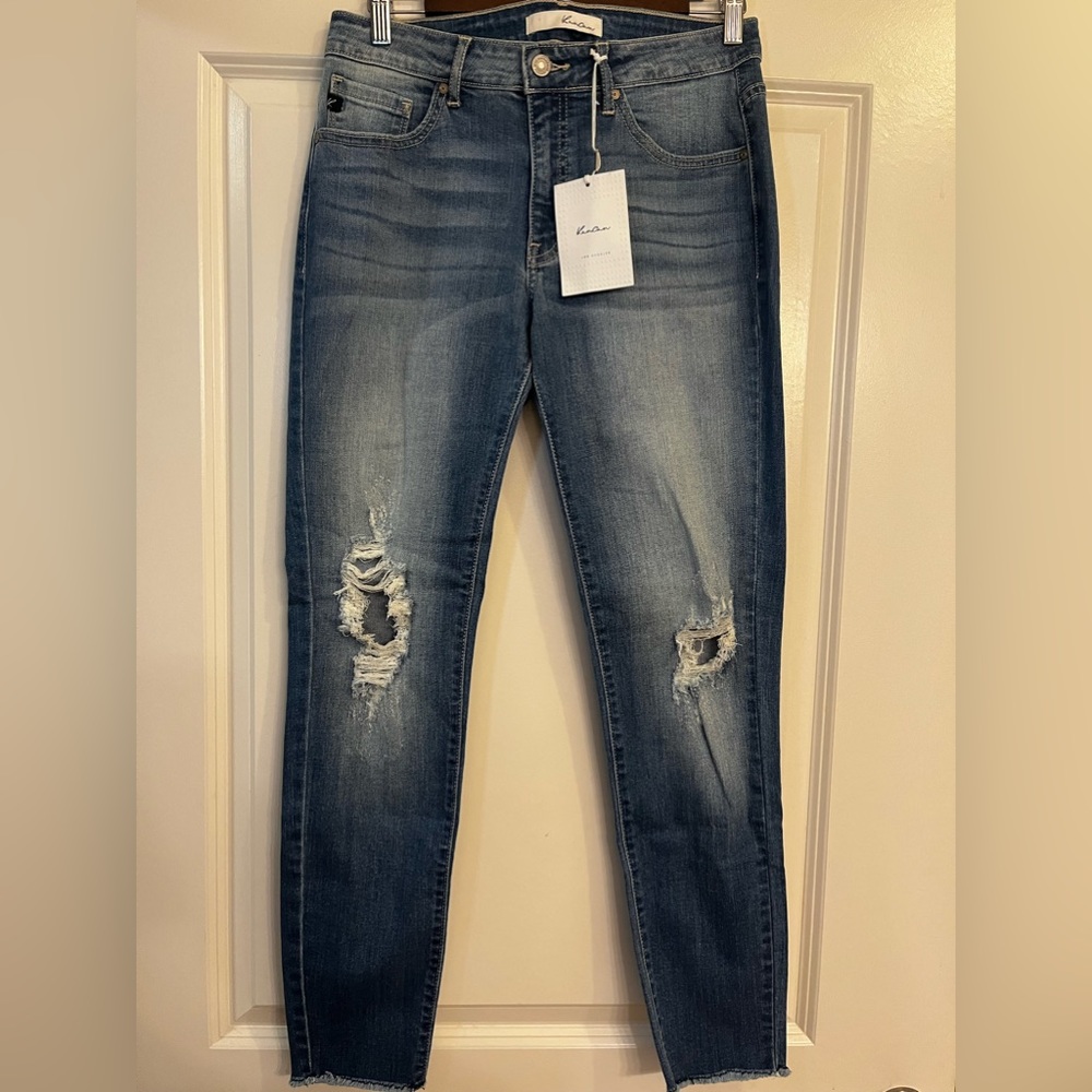 Kancan Destroyed Knees Skinny Jeans